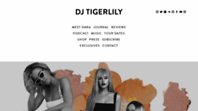 What Djtigerlily.com.au website looked like in 2019 (5 years ago)