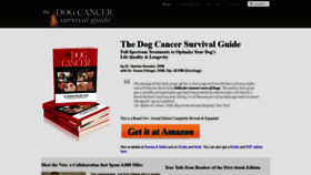 What Dogcancerbook.com website looked like in 2019 (5 years ago)