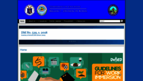 What Depedbohol.org website looked like in 2019 (5 years ago)