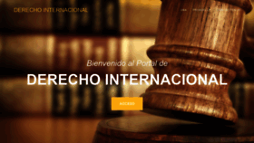 What Derechointernacional.net website looked like in 2019 (5 years ago)
