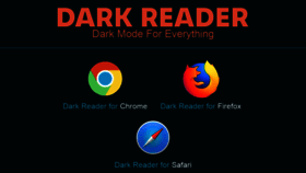 What Darkreader.org website looked like in 2019 (5 years ago)