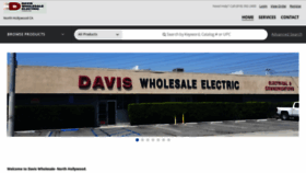 What Daviswholesale.com website looked like in 2019 (5 years ago)