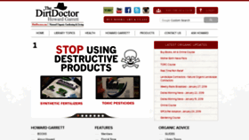 What Dirtdoctor.com website looked like in 2019 (5 years ago)