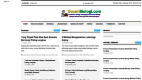 What Dosenbiologi.com website looked like in 2019 (5 years ago)