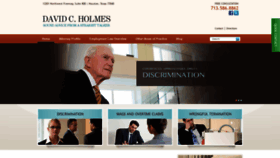 What Davidcholmeslaw.com website looked like in 2019 (5 years ago)