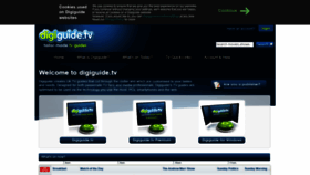 What Digiguide.tv website looked like in 2019 (5 years ago)