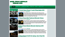 What Desainsrumahminimalis.com website looked like in 2019 (5 years ago)