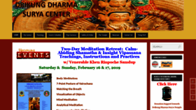 What Drikungdharmasurya.org website looked like in 2019 (5 years ago)