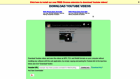 What Downloadyoutubevideo.org website looked like in 2019 (5 years ago)