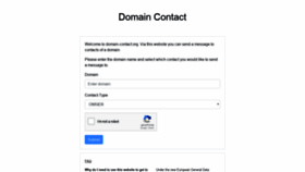 What Domain-contact.org website looked like in 2019 (5 years ago)