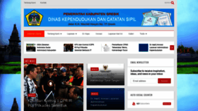What Dispendukcapil.gresikkab.go.id website looked like in 2019 (5 years ago)