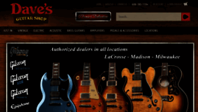 What Davesguitar.com website looked like in 2019 (5 years ago)