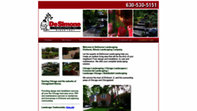 What Desimonelandscaping.com website looked like in 2019 (5 years ago)