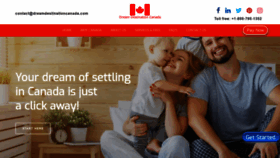 What Dreamdestinationcanada.com website looked like in 2019 (5 years ago)