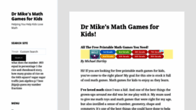 What Dr-mikes-math-games-for-kids.com website looked like in 2019 (5 years ago)
