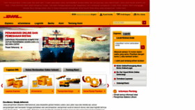 What Dhl.co.id website looked like in 2019 (5 years ago)
