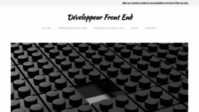 What Developpeur-front-end.fr website looked like in 2019 (5 years ago)