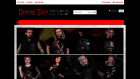 What Demonsshop.com website looked like in 2019 (5 years ago)