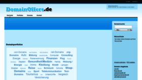What Domainoffers.de website looked like in 2019 (5 years ago)