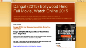 What Dangalmovie.blogspot.com.tr website looked like in 2019 (5 years ago)