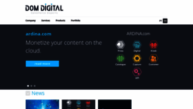 What Domdigital.com website looked like in 2019 (5 years ago)