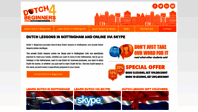 What Dutch4beginners.com website looked like in 2019 (5 years ago)