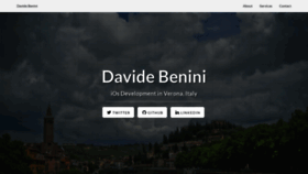 What Davidebenini.it website looked like in 2019 (5 years ago)