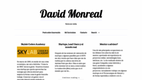 What Davidmonreal.com website looked like in 2019 (5 years ago)