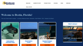 What Destin-ation.com website looked like in 2019 (5 years ago)