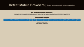 What Detectmobilebrowser.com website looked like in 2019 (5 years ago)