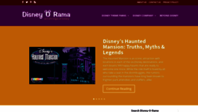 What Disneyorama.com website looked like in 2019 (5 years ago)