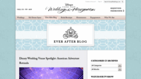What Disneyweddingblog.com website looked like in 2019 (5 years ago)