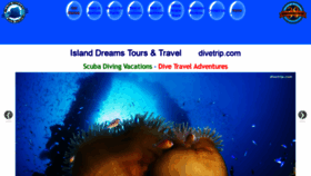 What Divetrip.com website looked like in 2019 (5 years ago)