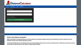 What Distancecalculator.co.za website looked like in 2019 (5 years ago)
