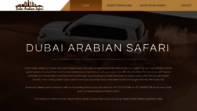 What Dubaiarabiansafari.com website looked like in 2019 (5 years ago)