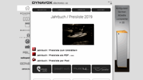 What Dynavox.ch website looked like in 2019 (5 years ago)