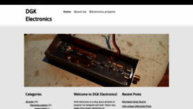 What Dgkelectronics.com website looked like in 2019 (5 years ago)