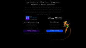 What Disneymoviesanywhere.com website looked like in 2019 (5 years ago)