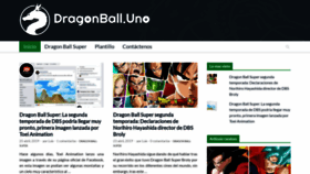 What Dragonball.uno website looked like in 2019 (5 years ago)
