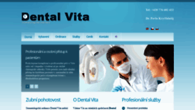 What Dentalvita.cz website looked like in 2019 (5 years ago)