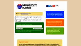 What Drivingrouteplanner.com website looked like in 2019 (5 years ago)