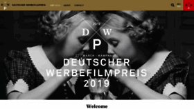 What Deutscher-werbefilmpreis.de website looked like in 2019 (5 years ago)