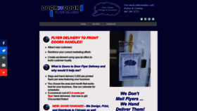 What Doortodoorflyers.com website looked like in 2019 (5 years ago)