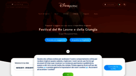 What Disneylandparis.it website looked like in 2019 (5 years ago)