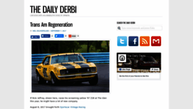 What Dailyderbi.com website looked like in 2019 (5 years ago)