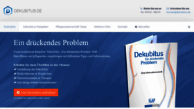 What Dekubitus.de website looked like in 2019 (4 years ago)