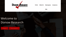 What Donowresearch.com website looked like in 2019 (4 years ago)