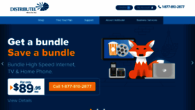 What Distributel.ca website looked like in 2019 (4 years ago)