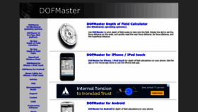 What Dofmaster.com website looked like in 2019 (5 years ago)