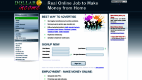 What Dollarsincome.com website looked like in 2019 (4 years ago)